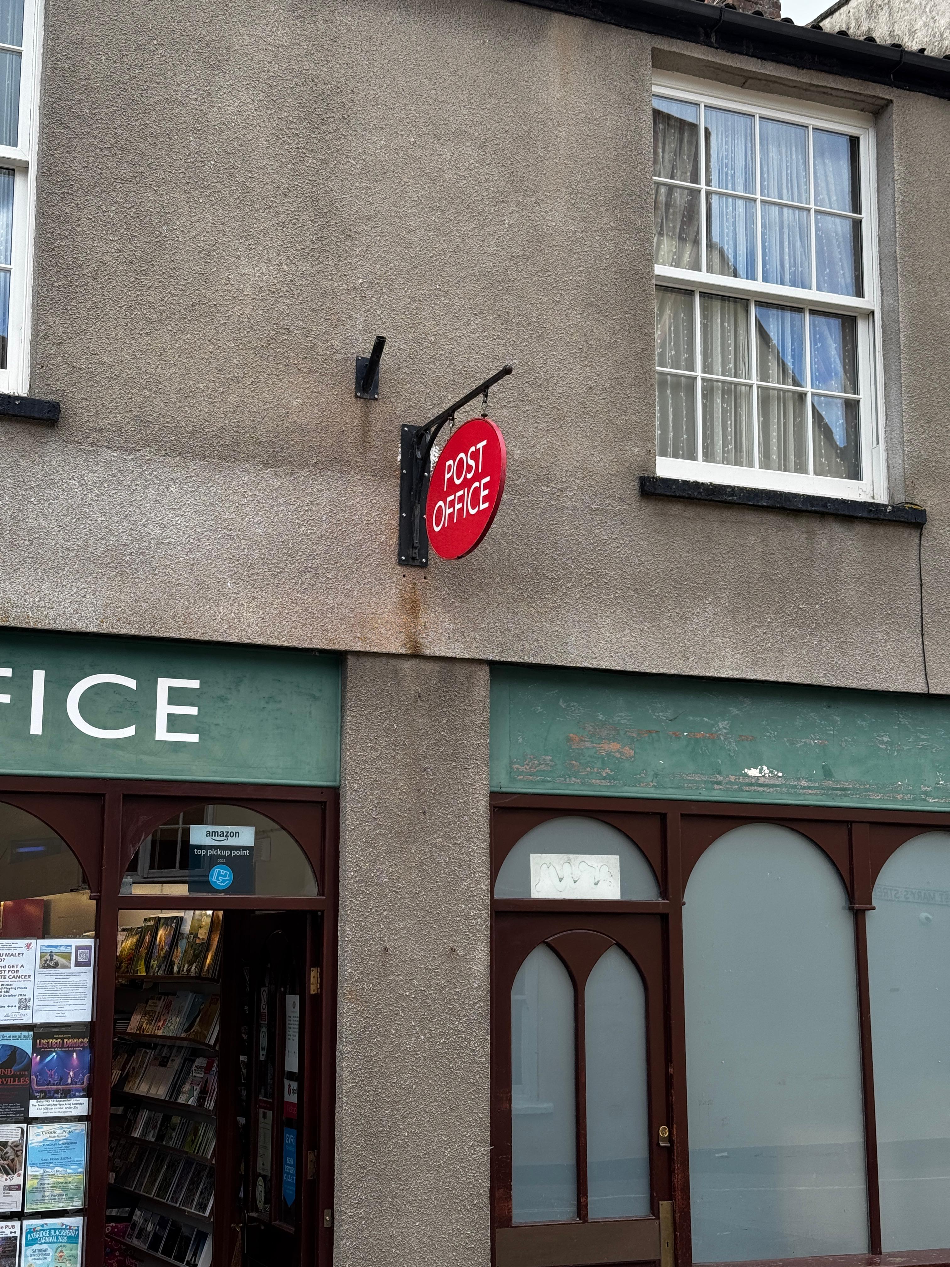 Post office sign mounting Bristol