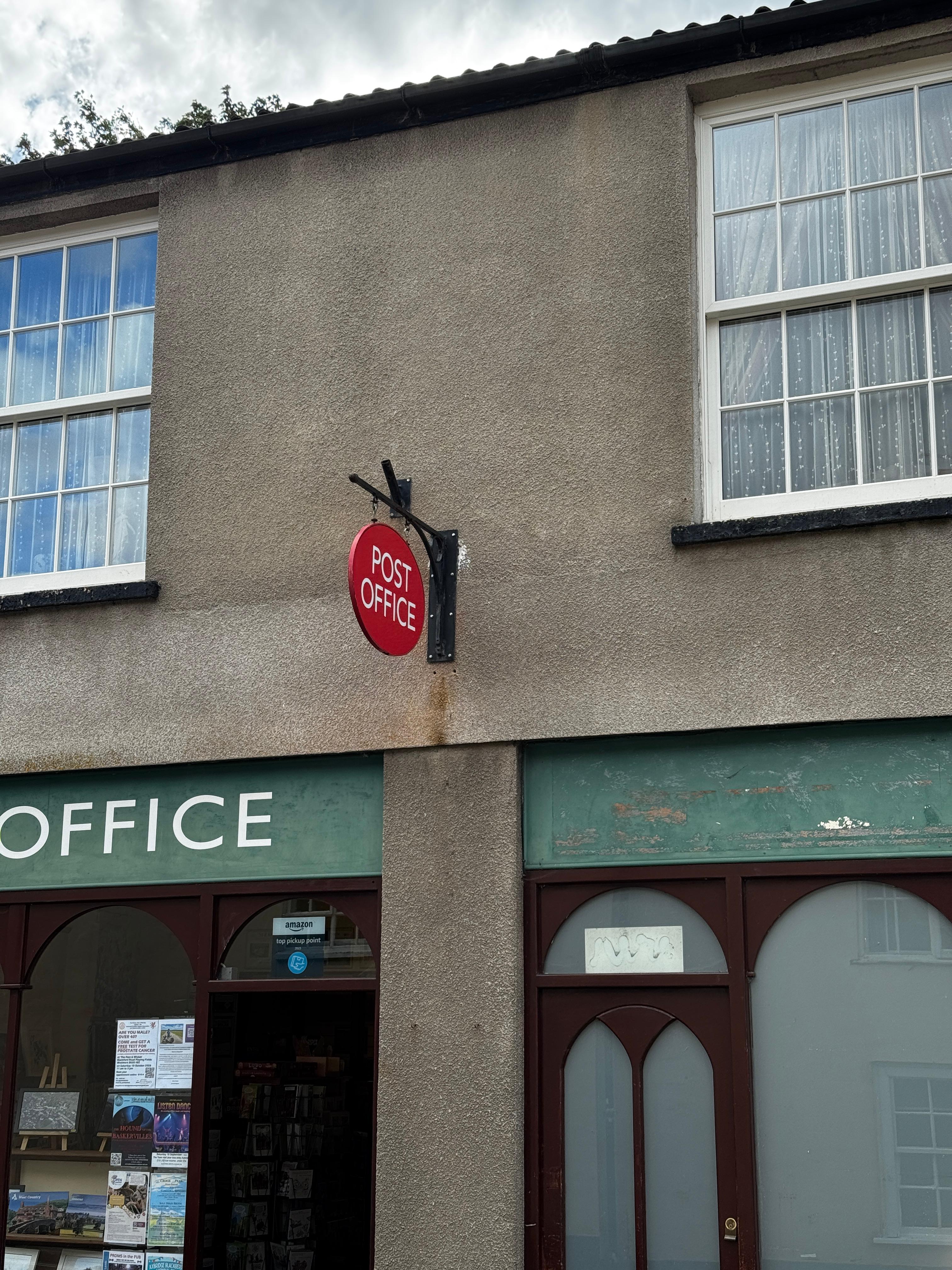 Post office sign mounting Bristol